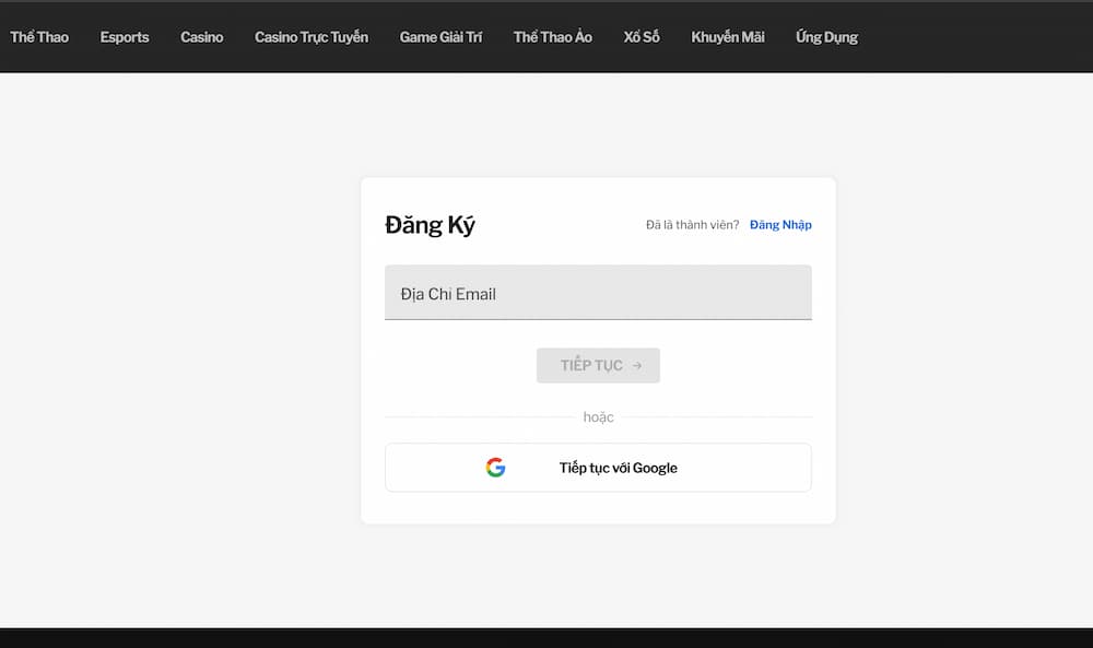 188bet hỗ trợ đăng ký nhanh qua gmail