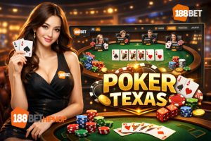 Poker Texas 188BET với chiến thuật chơi chuẩn chuyên gia